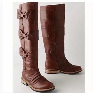 Anthropologie Bow Boots